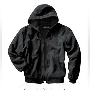 Dri Duck Cheyenne black hooded canvas jacket extra small